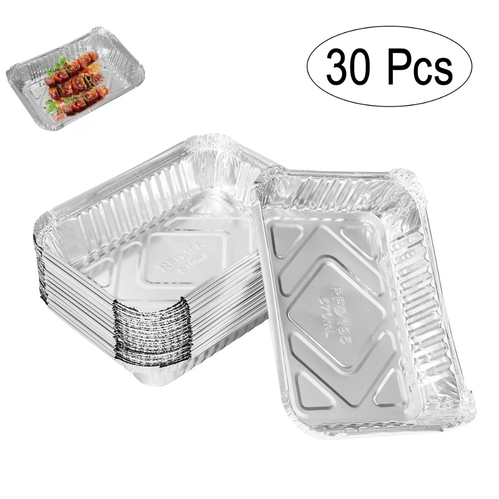 Hoja de hornear bandejas grandes Bandeja Hornear Contenedores De Aluminio Desechable Platos 12 X 8 /"