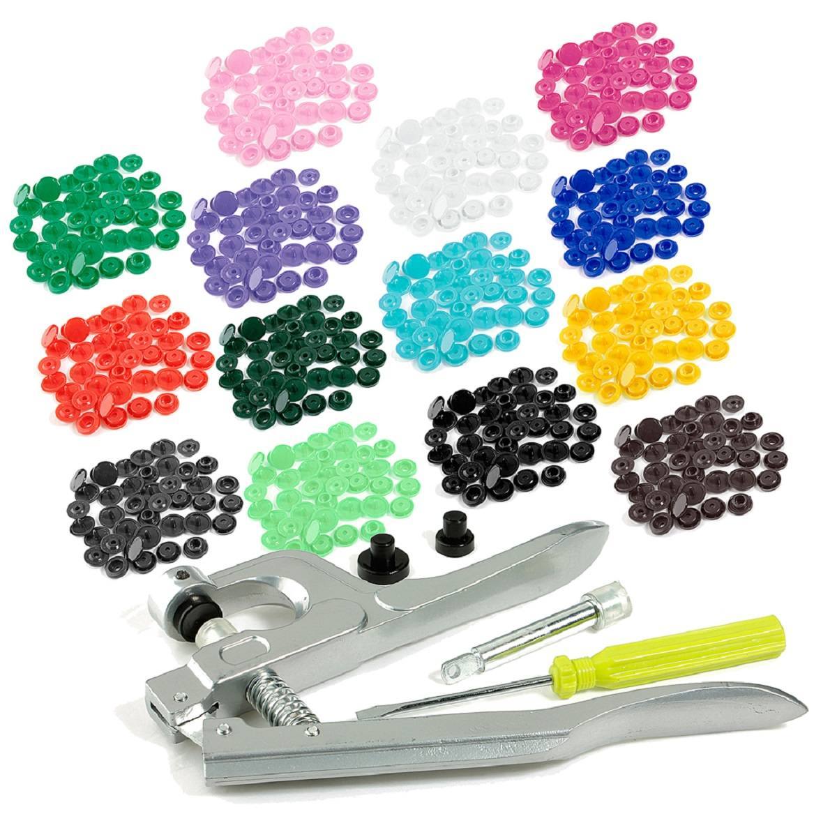 Snap Pince Fastener Press Stud Bouton Fixation Outil de Couture Craft Kit Setter Q