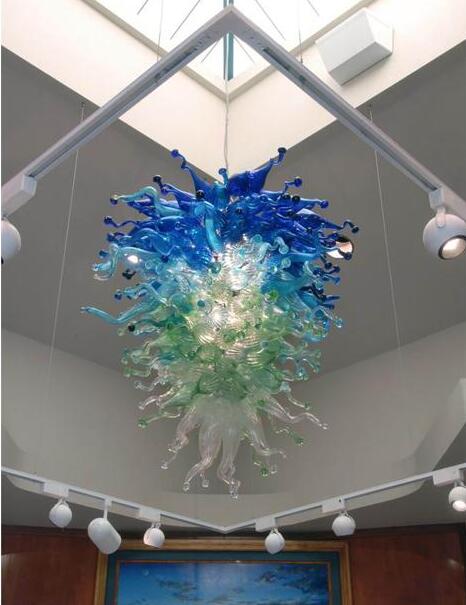 Murano Glass Bubble Chandelier Lamp Hand Blown Modern Ceiling Light as Wedding Decoration-image-412783702