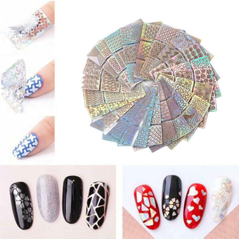 

Nail Art Water Transfers Stickers Decals Flowers Print Stamping A987, Multi