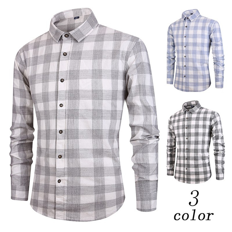 

2019 Quality Good Casual Stylish Clothes Blouse in apparel for men Long Sleeve Button Turndown Collar Painting Casual #4n15, Black