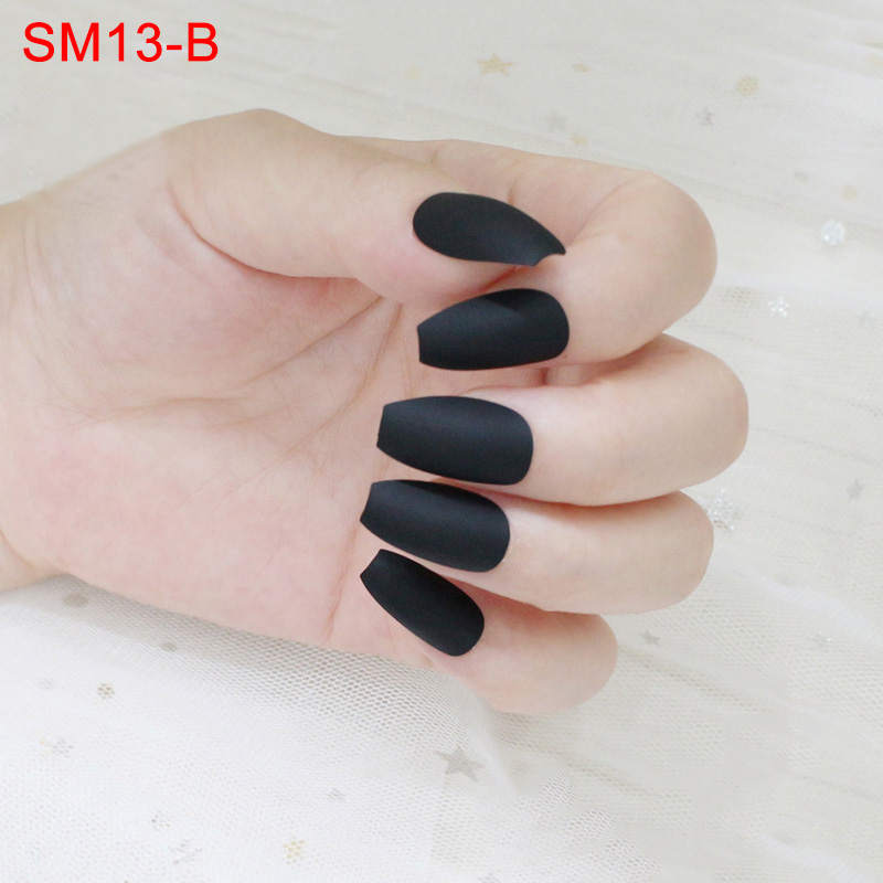 

24 Pcs/Set Matte False Nails Full Tips Women Fake Fingernails Nail Art Decoration Tool ENA88, Sm13-620