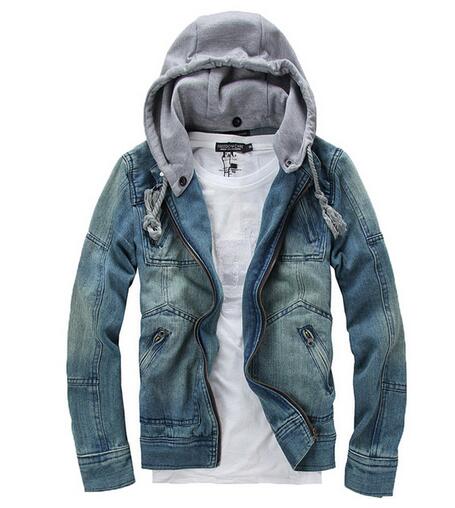 

Casual Jeans Jackets Denim Autumn Spring 2016 New Fashion Slim Men Jacket Plus Size Coat Man Slim Jacket, Blue