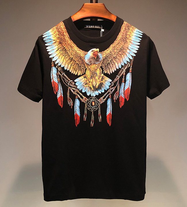 

Luxury Designer T-Shirt 2020 High Quality Men Women Eagle Feather Print Short Sleeve T-Shirt Fashion Cotton Student T-Shirt Undershirt Tees, White