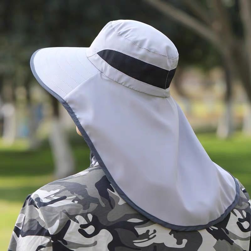 

Wide Brim Hats Summer Sun Hat Men Women Cotton Breathablewith Neck Flap Outdoor UV Protection Large Hiking Fishing Safari, As show