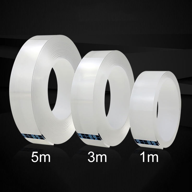 

1/3/5/ 2MM Nano Magic Tape Double Sided Tape Transparent No Trace Acrylic Waterproof Adhesive Tape Cleanable