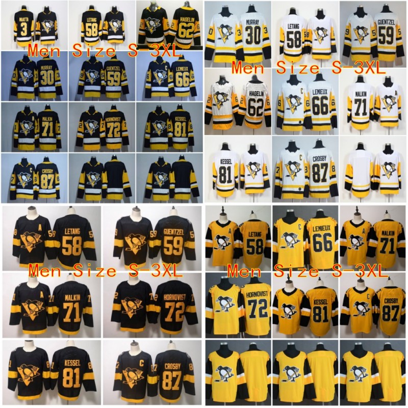 

87 Sidney Crosby 2019 Stadium Series Pittsburgh Patric Hornqvist 58 Kris Letang 81 Phil Kessel Jake Guentzel Evgeni Malkin Penguins Jerseys, Kids