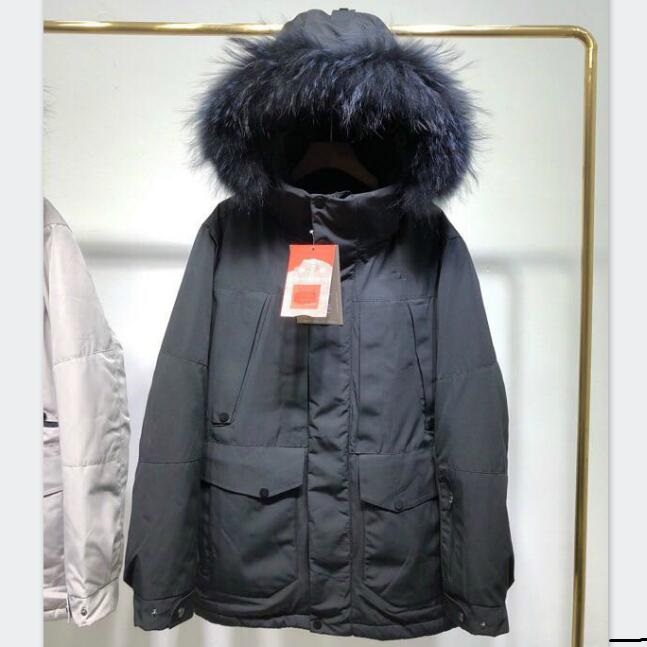 

20FW Mens Down Coats Warm Parkas Jacket for Mens Down Jacket with logo Fashion Outdoorwear Winter Coat Streetwear Clothings, Gray