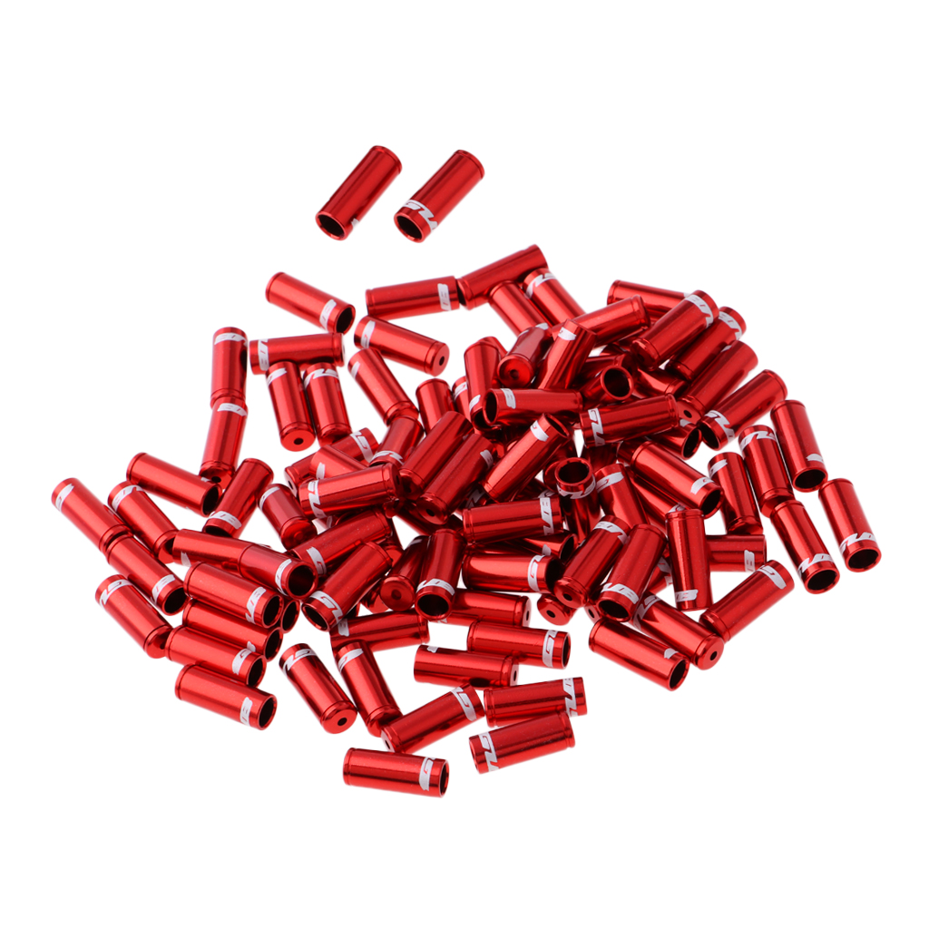 

100pcs Bike Bicycle MTB Brake Cable Ends Wire End Caps Tips Crimp Gear Parts Ferrules Dust Cover