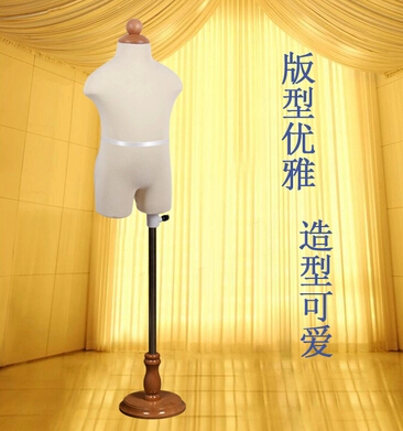 

4-6 year children mannequin body for Jewelry Packaging Stand clothes,maniquis para ropa, wood Manikin Kid Dresses Display+Round base M00043