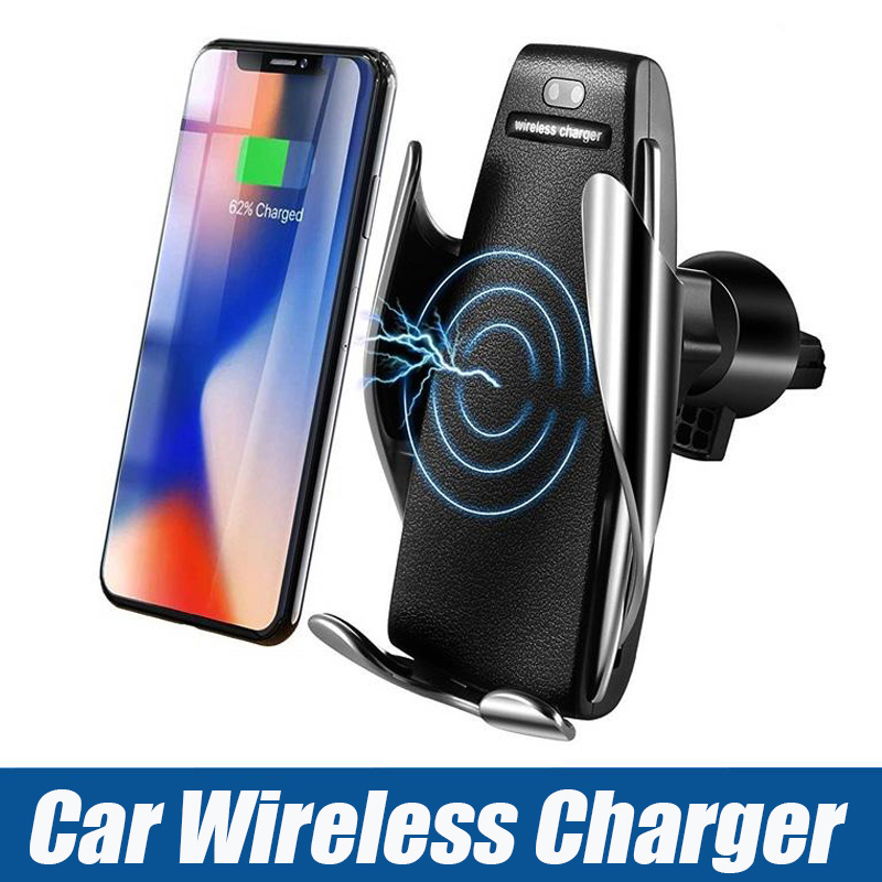 

Automatic Sensor Car Wireless Charger for iPhone XR XS Max X Samsung S10 S9plus Intelligent Infrared Fast Wireless Charging Car Phone Holder