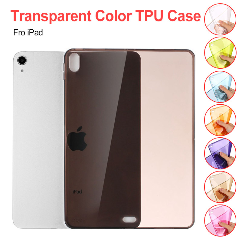 

TPU Soft Case For iPad pro 12.9 inch 2017, 2018 Ultra-thin Slim Silicone Colorful Transparent Clear Protective Shell Skin Cover