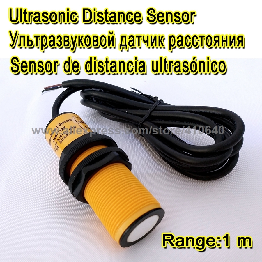 Range Adjustable Ultrasonic Transducer Range 1 Meter Output 0 To 5V Working Voltage 12 To 24VDC Small Blind Zone-image-463701285