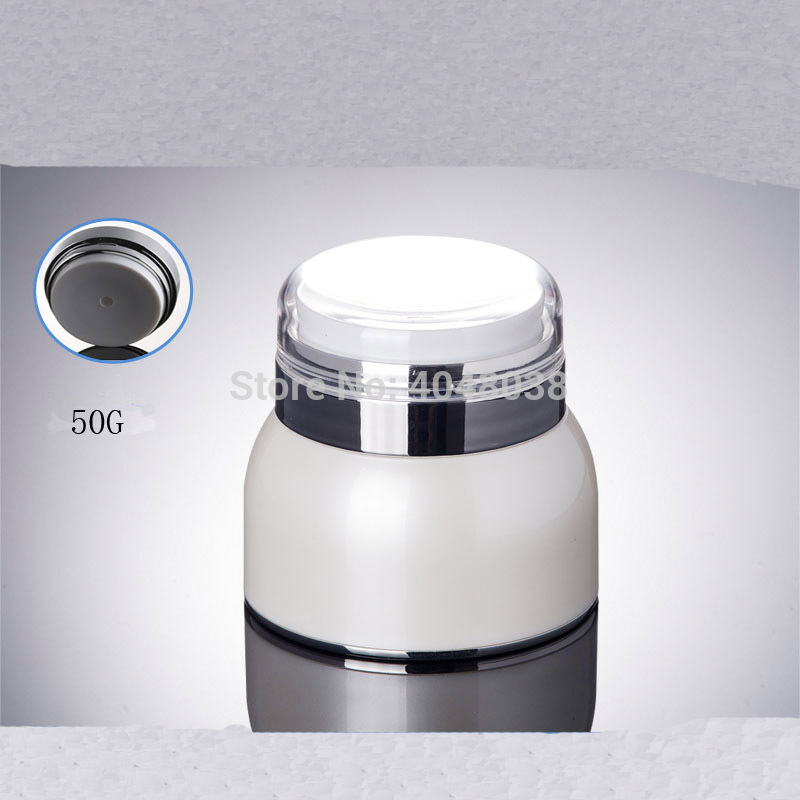 

Facial Cream Jar 30G 50G Empty Vacuum Flask Thickened Transparent Cap Press Pump Rotate Bottle Cosmetic Container Eyecream Jar