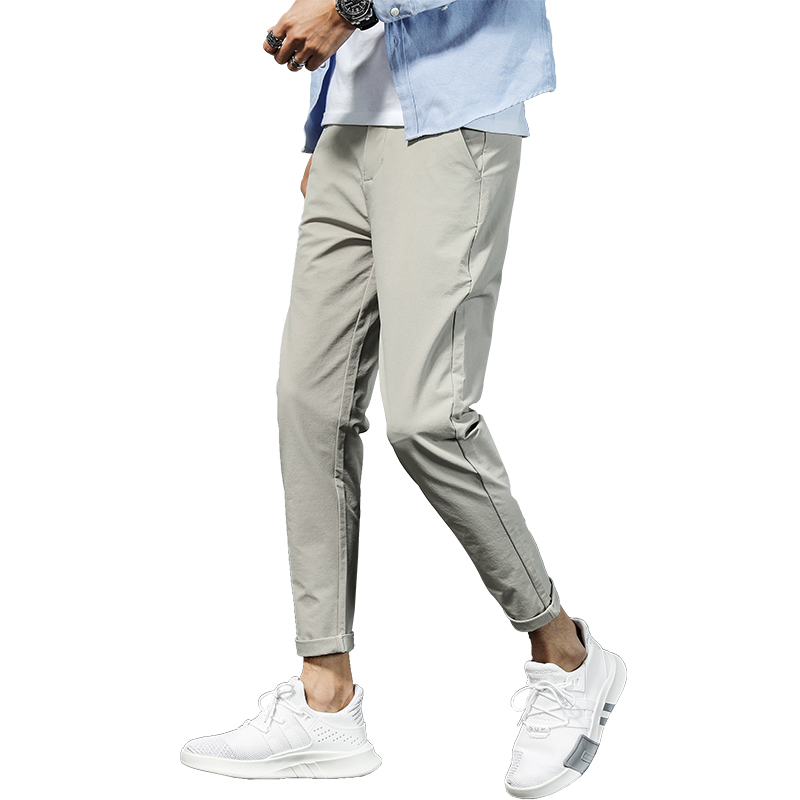 

2018 New Men Pants Fashion skinny solid Joggers Sweatpants Harem Pants Men Slim casual For Trousers 201h, Black