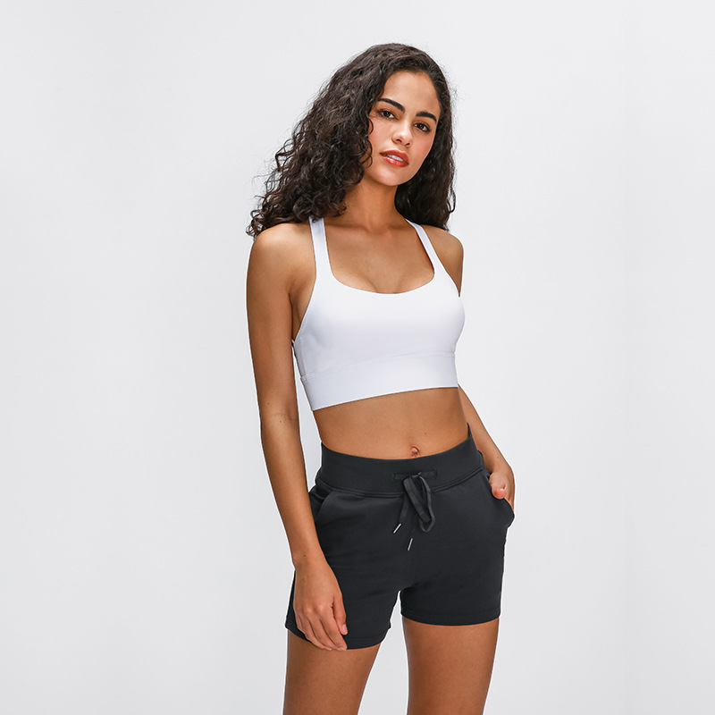 Bra Yoga Hollow Vest Padded Women Gather Sports Bra Shake Proof Running Workout Gym Top Tank Fitness Shirt Vest-image-1065195388