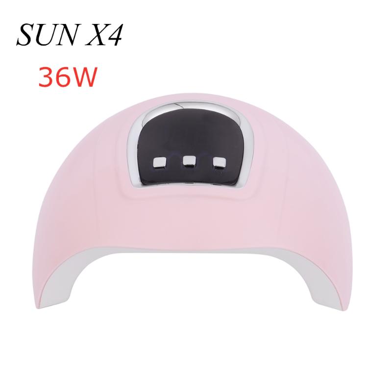 

36W SUN X4 UV LED Lamp With 18Leds UV Lamp For All Gels For Nail Polish Quick Dryer Gel Varnish Nail Dryer Machine, Pink