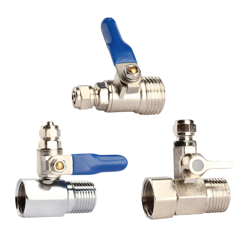 

1/2'' To 3/8'' Ball Valve Faucet Tap Water Filter Ball Valve Reverse Osmosis System Feed for Home Water Purifier Tap