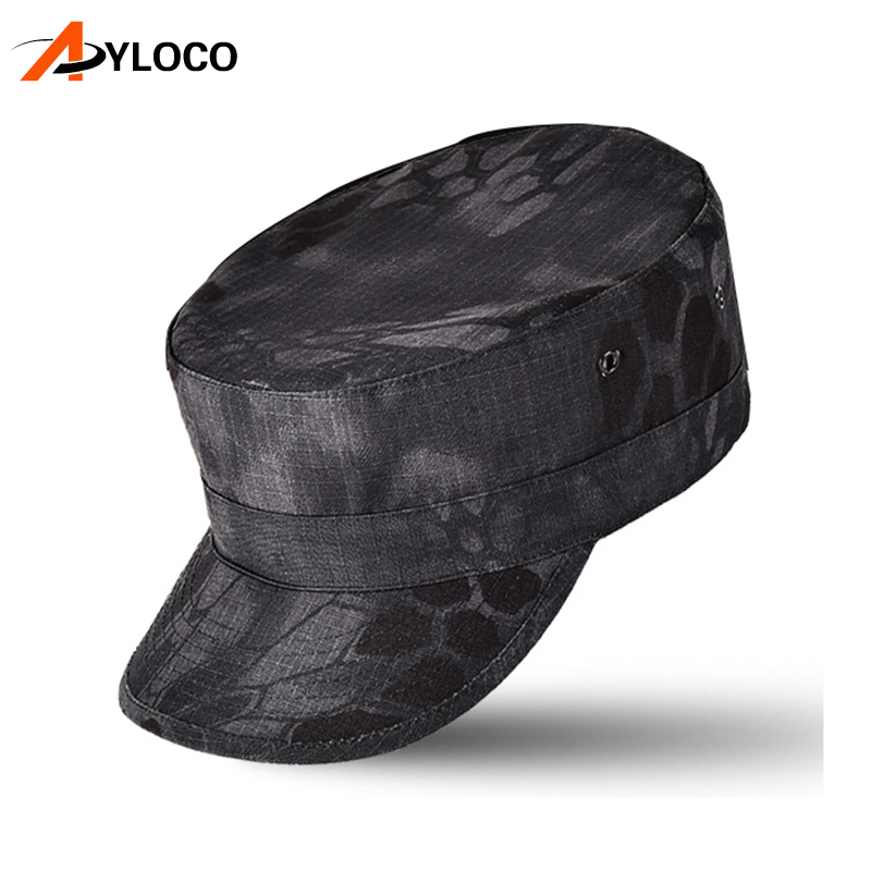 

US Army Camouflage Soldier Hats For Men Soldier Sniper Combat Tactical Caps Unisex Paintball Hunting Camo Hats, Black