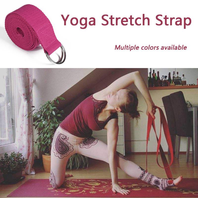 

1x Yoga High Density Ribbon 320cm Mujeres Yoga estiramiento Stretch Strap D-ring Belt Stretching Band accessories