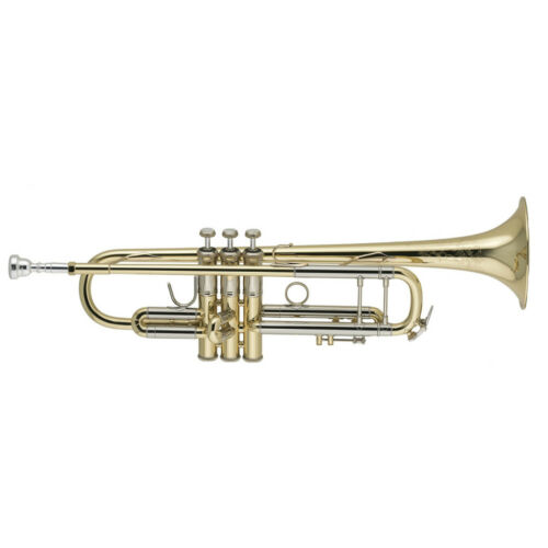 

High Level Bach 19037 Gold Plated Bb Trumpet ML Anniversary Model Trumpete with Original Blue SUPERB CONDITION with Case