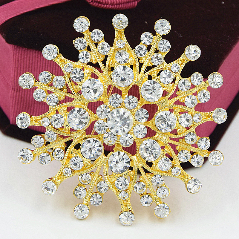 

High Archives Real Gold-plated Brooch Women's Grace Real Clothing Pin Brooch Combine California Needle Accessories