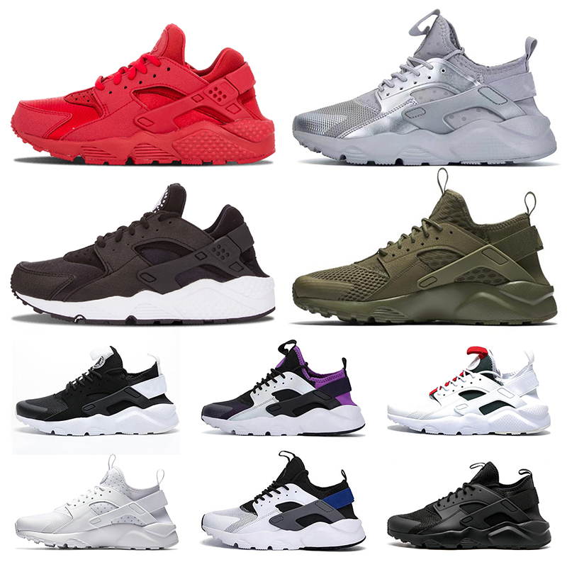 

Classic Huarache women mens Running Shoes Triple White Black Red Silver Olive Purple High Quality breathable sports trainers sneakers NIK, #15