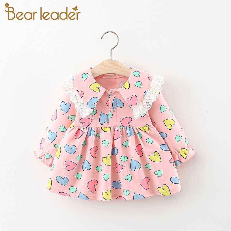 

Bear Leader Toddler Girls Dress 2020 New Fashion Kids Flowers Outfits Cute Baby Girls Clothes Lace Sweet Costumes Casual Suits, Ah1534 pink