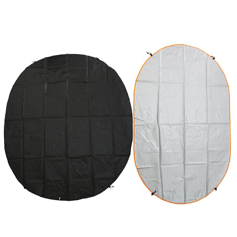 

Camping Tent Footprint Ground Sheet Mat Pad Oval Shape Ultralight Portable