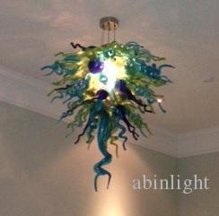 

Wholesale Murano Glass Chandelier Hanging Glass Crystal Pendant Lamps Home Decoration Indoor Lighting with Different Sizes Color