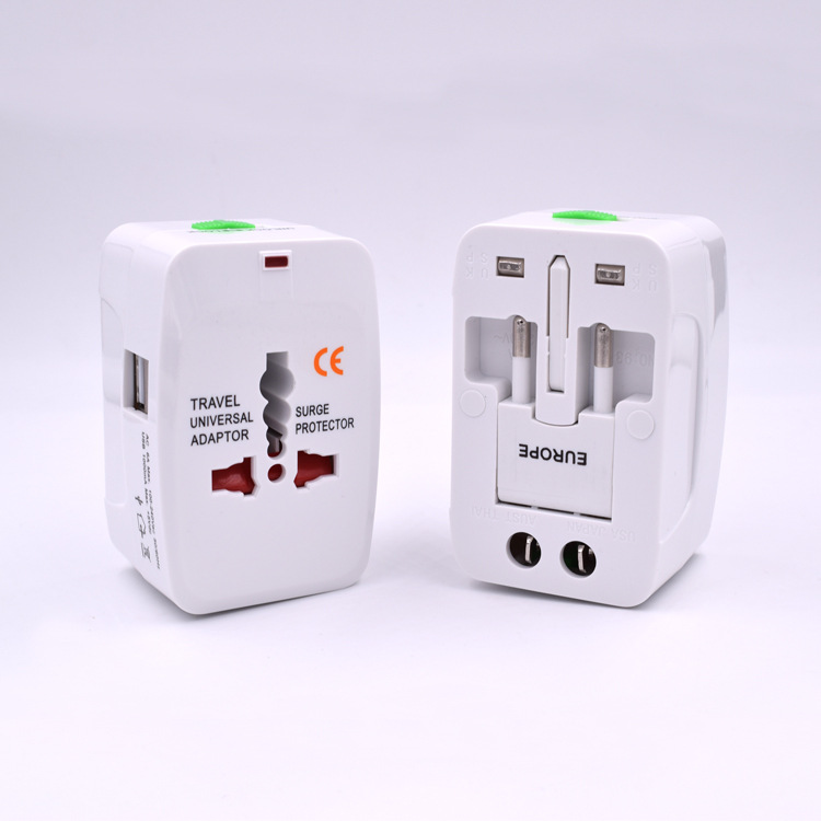 

All in One International Travel Power Plug Adapter AC Wall Transformer with 2 USB Charger Port AU US UK EU Plug Socket Converter