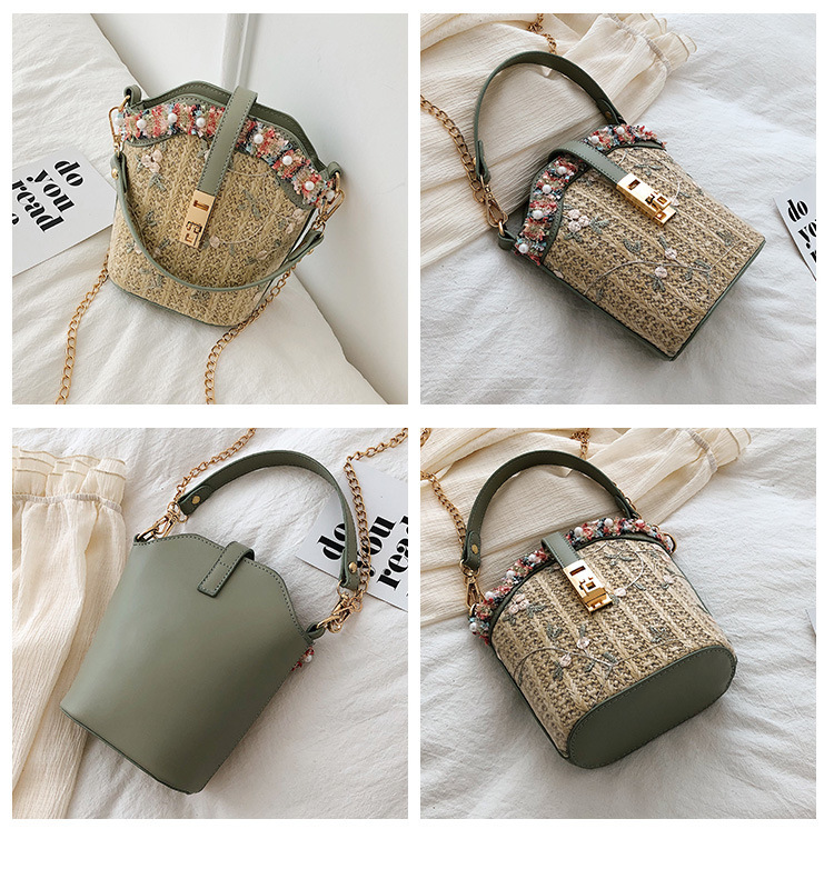 straw shell bolsa