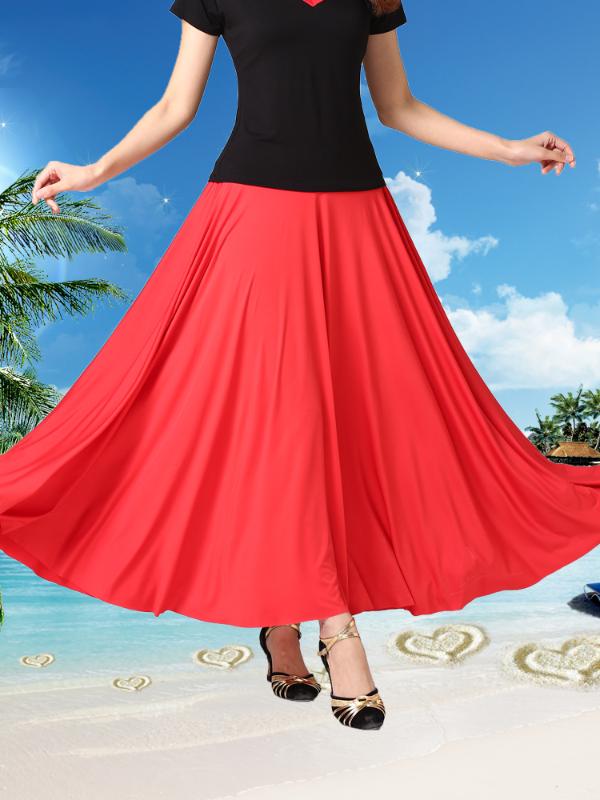 

2020 Square Dance Clothing Adult New Style Long Skirts Dance Dress Ballroom Dancing Skirt Skirt Dancing Dress Women 's, Black