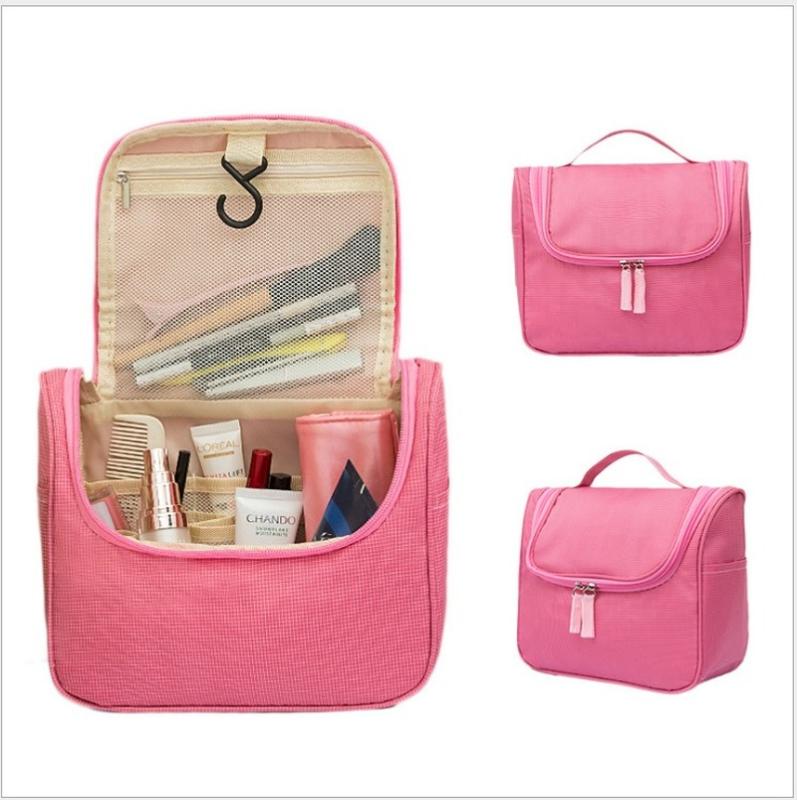 

2020 new ladies cosmetic bag fashion simple wash storage bag large capacity waterproof cosmetic storage women, Black