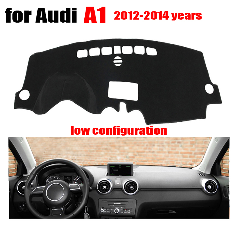 

Polyester Auto Dashboard Avoid light pad For A1 2012-2014 Low configuration Car dashboard protection Left steering wheel