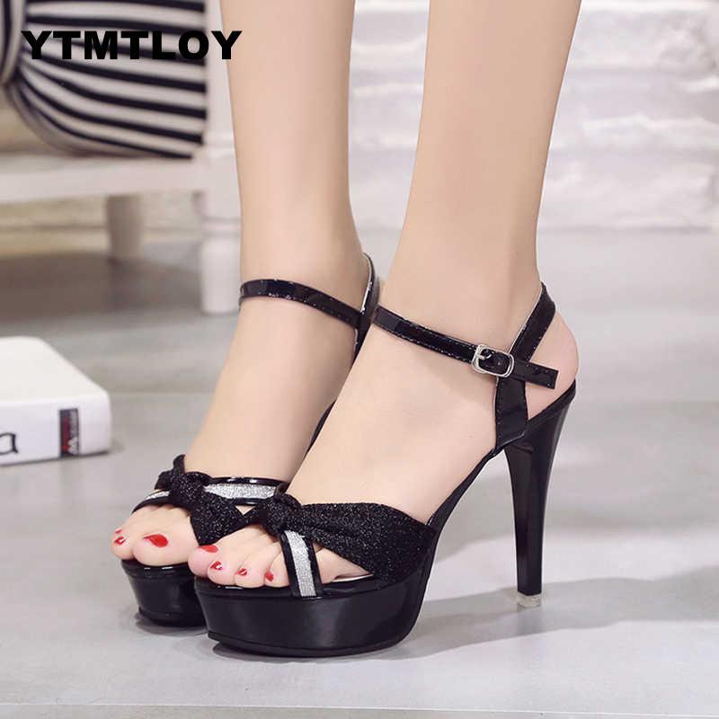 Da Donna Di Lusso Strass Tacchi Alti Matrimonio Scarpe nappe PIATTAFORMA POMPE da sposa