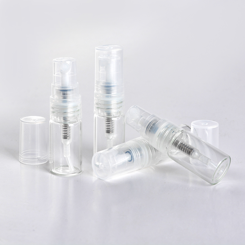 

2ml 3ml 5ml 10ml Mini Portable Transparent Glass Perfume Bottle With Spray&Empty Parfum Cosmetic Vial With Atomizer For Travel