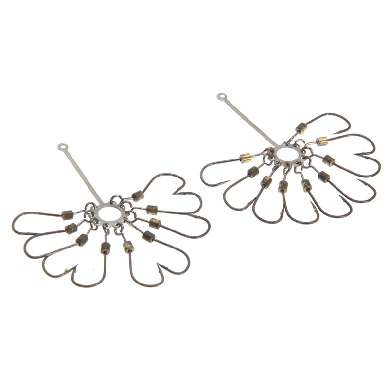 

2pcs High Carbon Steel Explosion Hook Fishing Tackle Jig Hooks Set #8 Carp Fishing Fishhook To Catch Fish