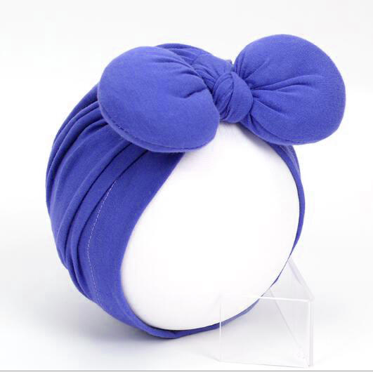 

10 Pcs/Set Cute Stuffing Cotton Ears Caps Solid 95% Cotton Hats For Baby Boy Girls Infant Beanie Bonnet Kids Hair Accessories