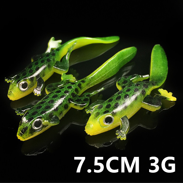 

20pcs 7.5cm 3g Elliot Frog Silicone Fishing Lure Soft Baits & Lures Pesca Fishing Tackle C-011