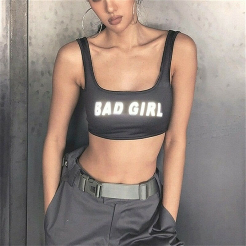 

New Women Casual Solid Strap Tank Tops Vest Sexy Sleeveless Sport Vest Top, Black
