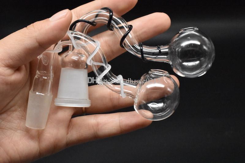 

14mm 18mm male female oil burner clear thick pyrex glass oil burner water pipes for oil rigs glass bongs pipe thick big bowls for smoking