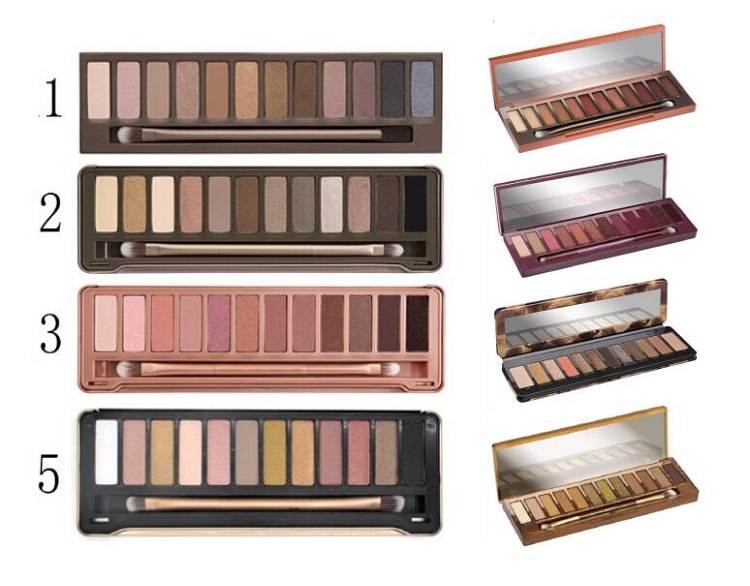 

New Honey Eyeshadow Palette 12 colors Eye Shadow 1st 2nd 3rd Maquillage Nude Palette nk honey High Quality Palette With Brush DHL, Multi