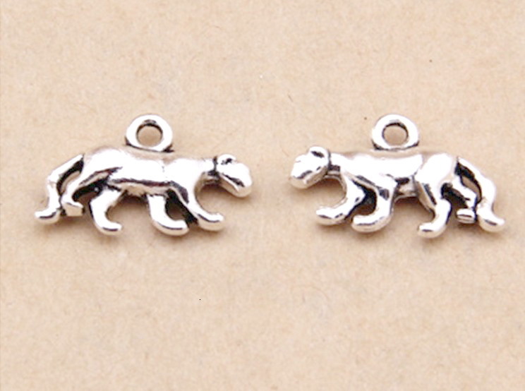 

B1814 12*18mm Leopard Ancient Silver Combine Gold Product Parts 200 Individual / Package 1.3 G