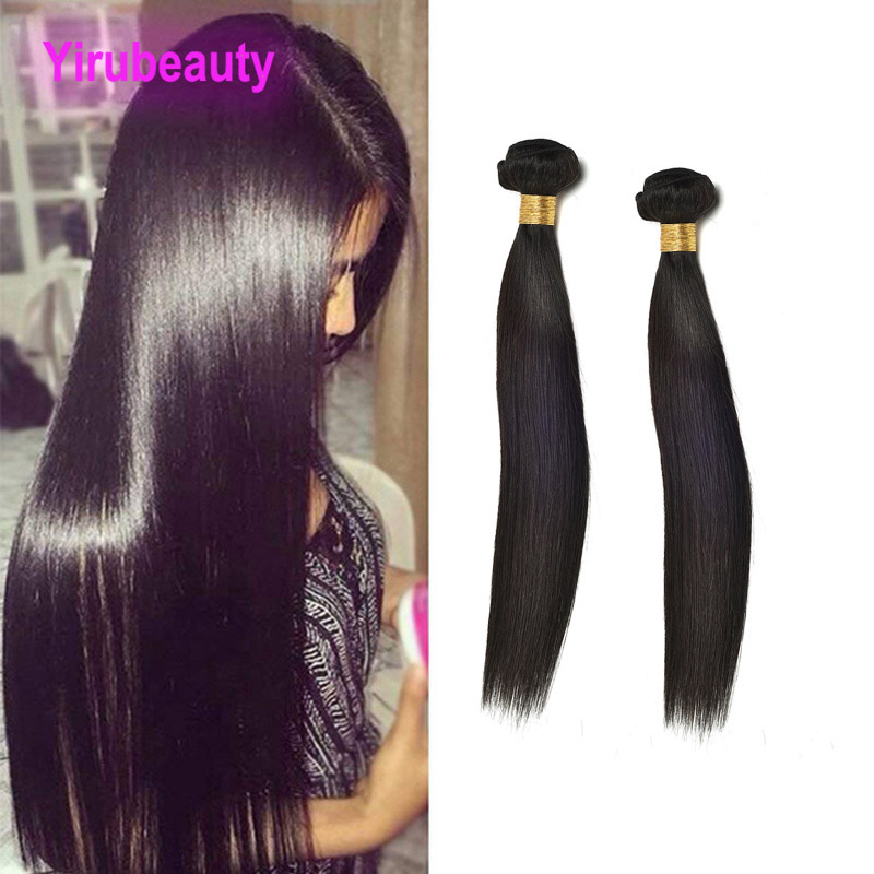 

Malaysian Virgin Hair 2 Bundles Silky Straight Human Hair Extensions 2Pcs/lot Straight Nautral Color Black Straight Bundles, Natural color