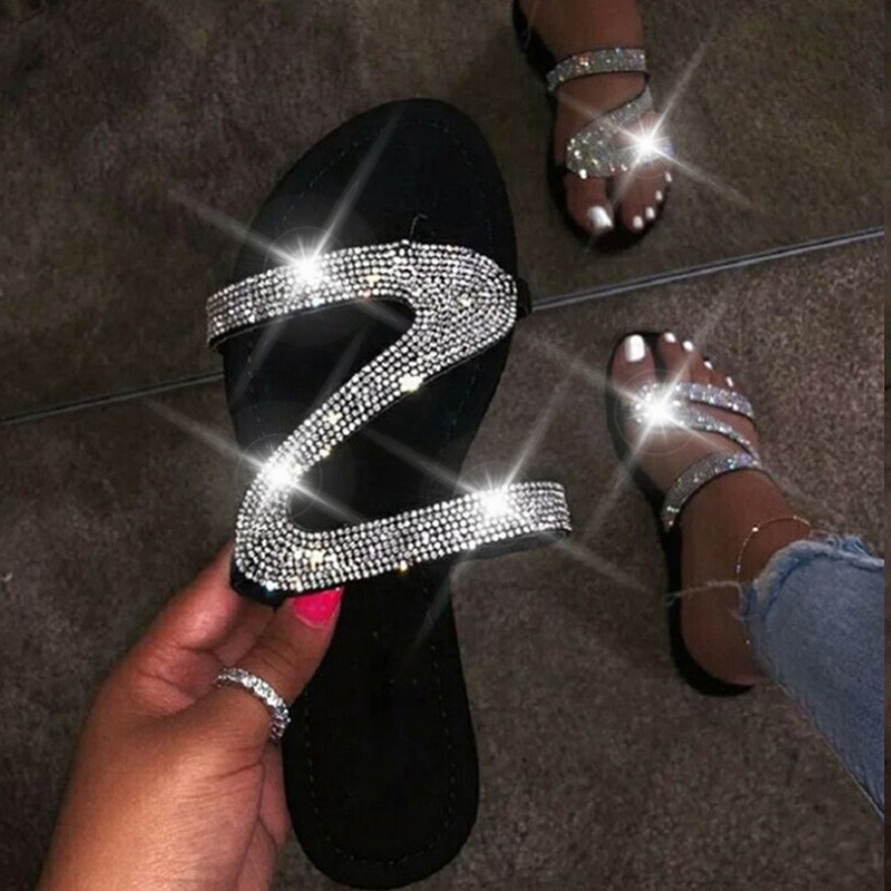 comfortable bling sandals