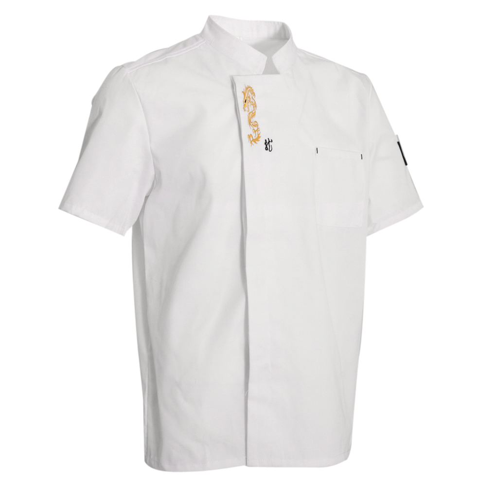 

Breathable Short Sleeve Waiter Chef Jacket Cool Vent Catering Jackets