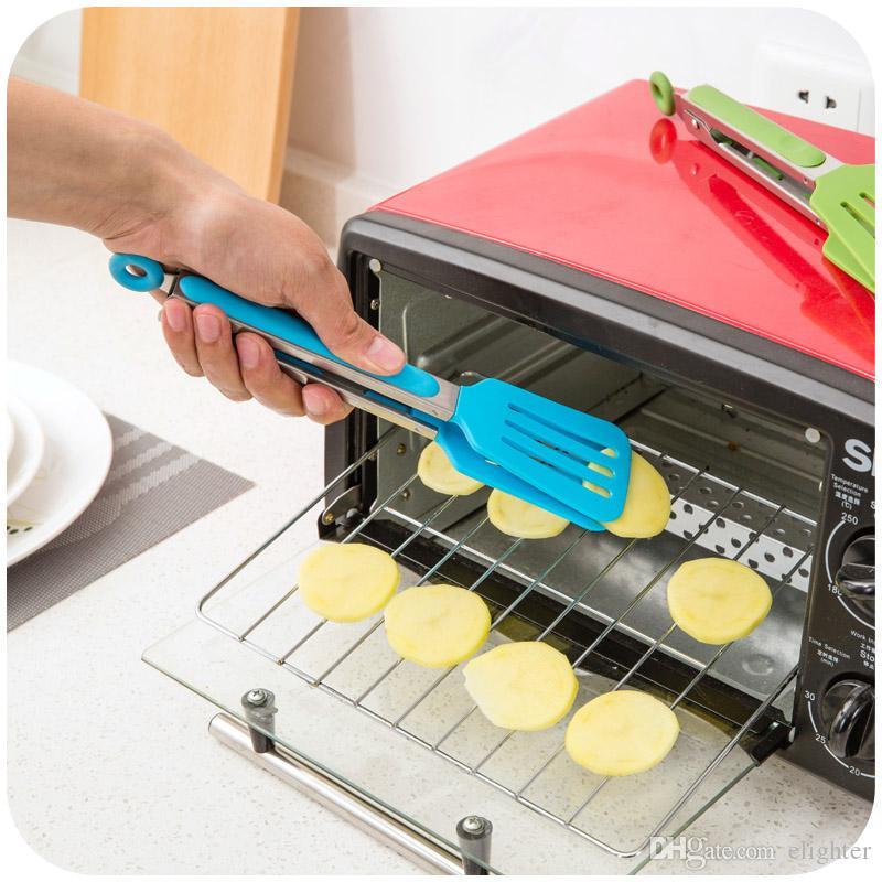 2pcs Barbecue Pinces Poignée En Silicone Barbecue clip Cuisine Salade Serving Cuisine Outil