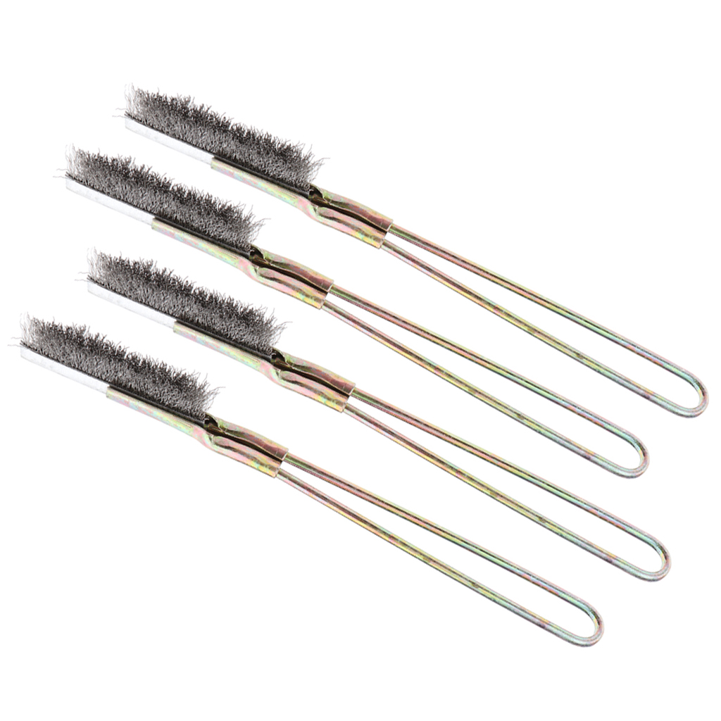 

4 pieces straight head brass/nylon/stainless steel, wire brush, rust remover tools, cleaning metal surfaces