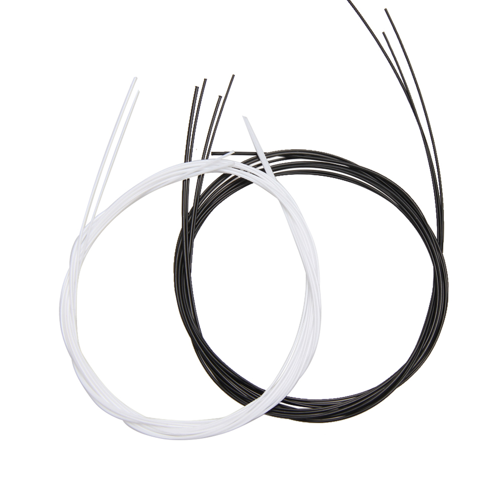 

Durable 2 Set Ukulele Replacement Nylon Strings Black White 68cm